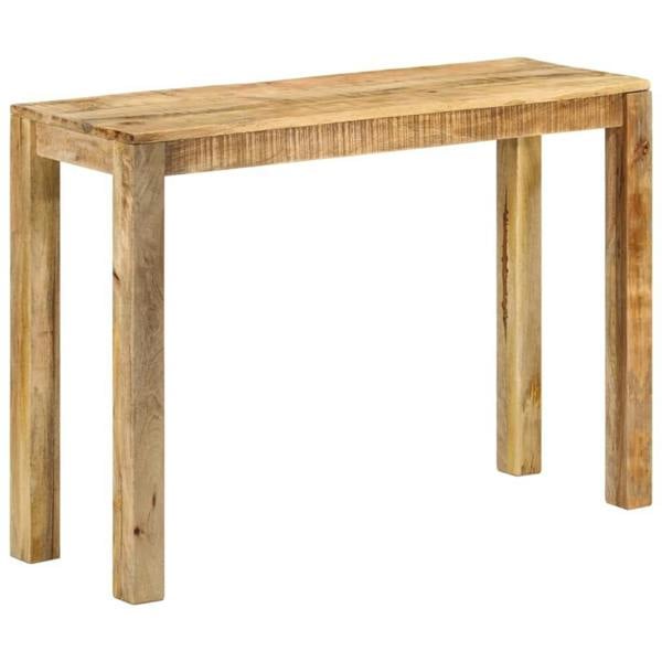 Berkfield Console Table 110x35x76 cm Rough Mango Wood