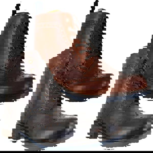 Catesby Mens Classic Leather Brogues Derby Ankle Lace Up Boots