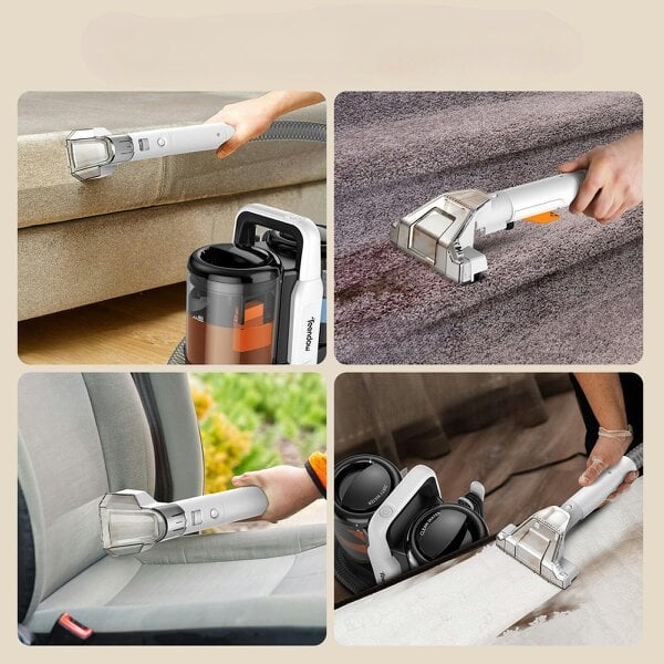 Teendow Portable Carpet Cleaner with Suction Function - 500W, 11000Pa, for Carpet, Sofa & Upholstery, Black