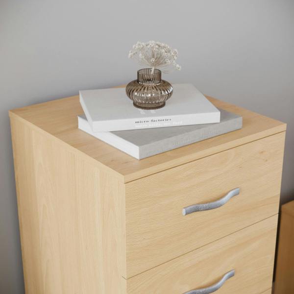 Vida Designs Riano 5 Drawer Narrow Chest, Black