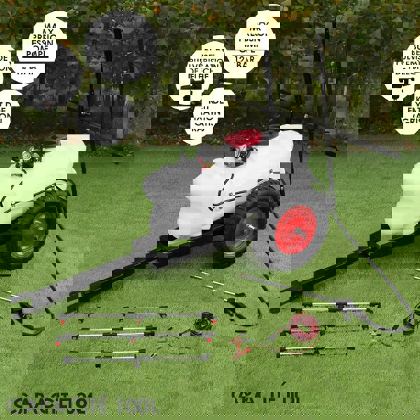 Maxblast 100L ATV Trailer and Sprayer