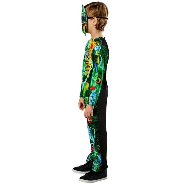 Bristol Novelty Childrens/Kids Gamer Skeleton Costume - Multicoloured - 