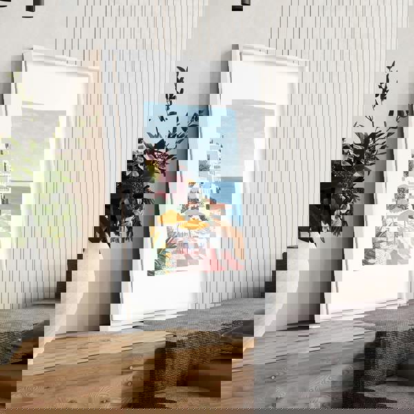 Large Wall Pictures Living Room | Set of 3 Beach Decor Wall art Prints