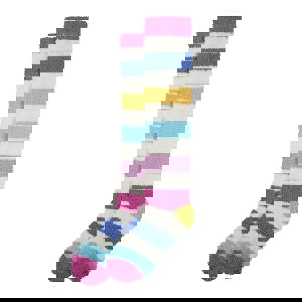 Lazy Jacks Women's Fluffy Knee High Socks - Chalk