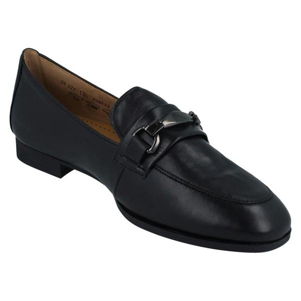 Gabor Ladies Gabor Smart Soft Leather Loafer With Chain Trim Accent 55.271