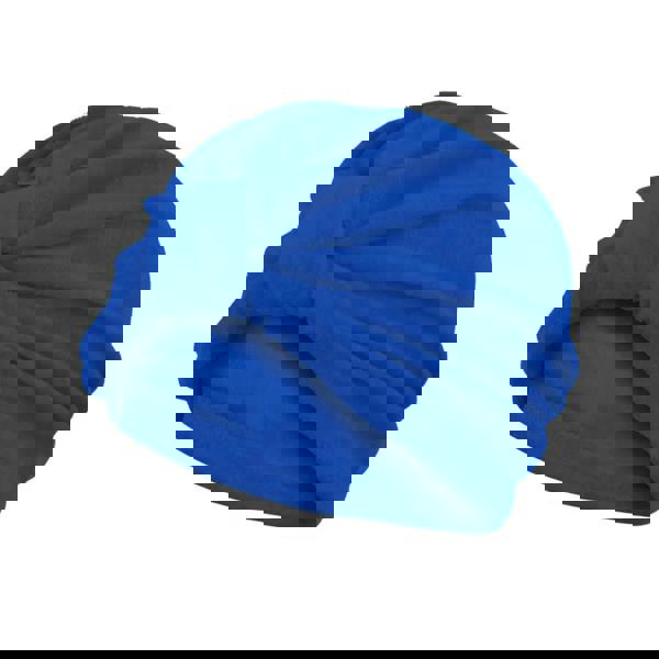 Royal blue Fashy sauna cap with twisted knot turban design