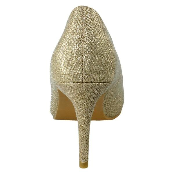 Spot On Ladies Spot On High Heeled Evening Court Shoes F90113