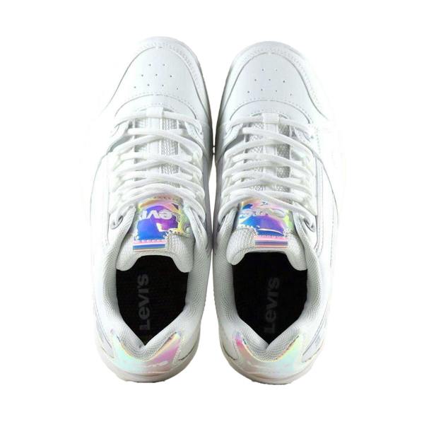 Levis Girls Soho Iridescent Leather Trainers - Mirror - 