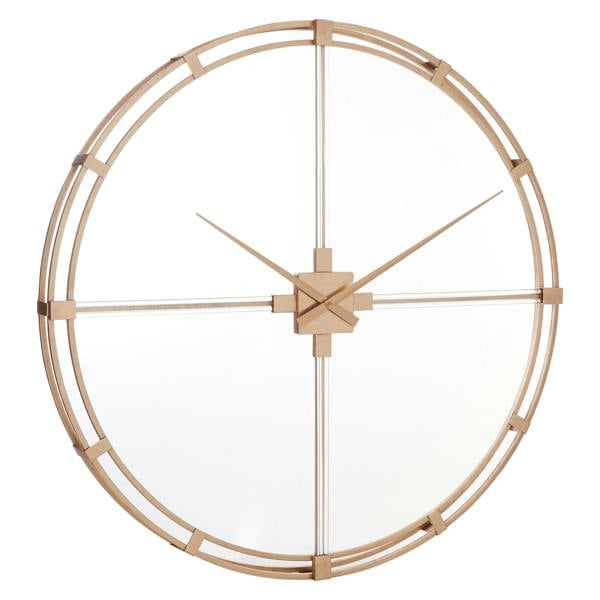 Fifty Five South Beauly 110cm Dia Gold Finish Metal Wall Clock