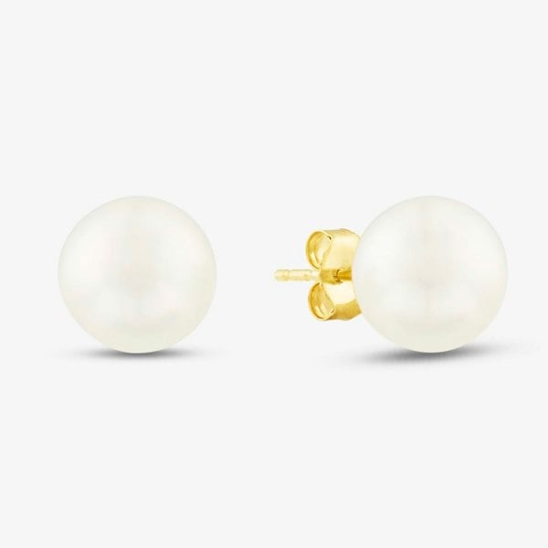 T. H. Baker 9ct 8-8.5mm Akoya Pearl Stud Earrings EOZ110CM