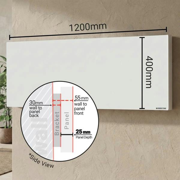 Mirrorstone Heating Mirrorstone 550W Pro Infrared Heating Panel