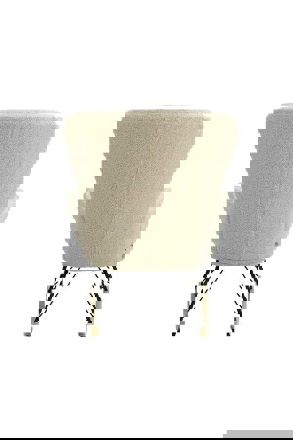 Living and Home Modern Faux Wool Rocking Chair