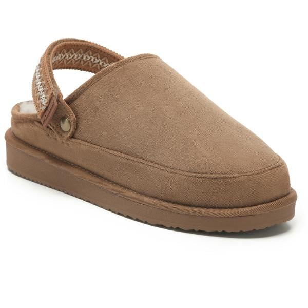 VIVA Polar Womens Suede Comfort Faux Fur Clogs – Slip-On Adjustable Strap