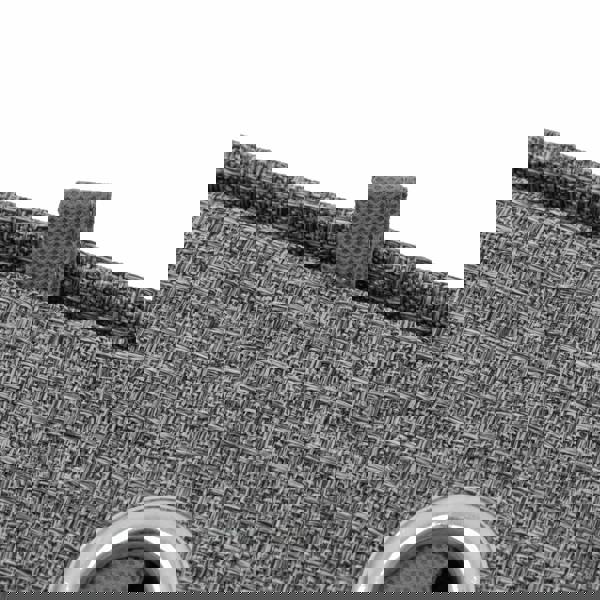 JVL Chroma Foldable Fabric Storage Cube with Lid for Home Organisation, Grey