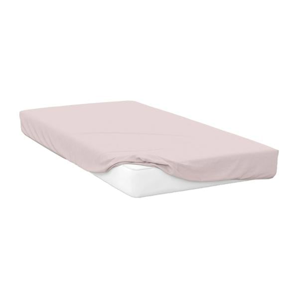 Belledorm 200 Thread Count Egyptian Cotton Fitted Sheet - Powder Pink - 