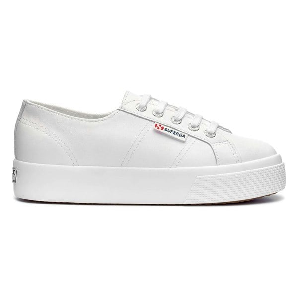 Superga Unisex Adult 2730 Nappa Leather Trainers - Optical White