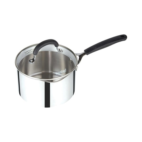 Prestige Made to Last Saucepan with Double Sided Straining Lids - 20 cm / 2.8 L