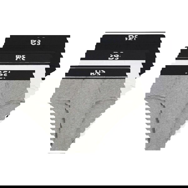 Boss Mens Logo Briefs (Pack of 3) - Multicoloured