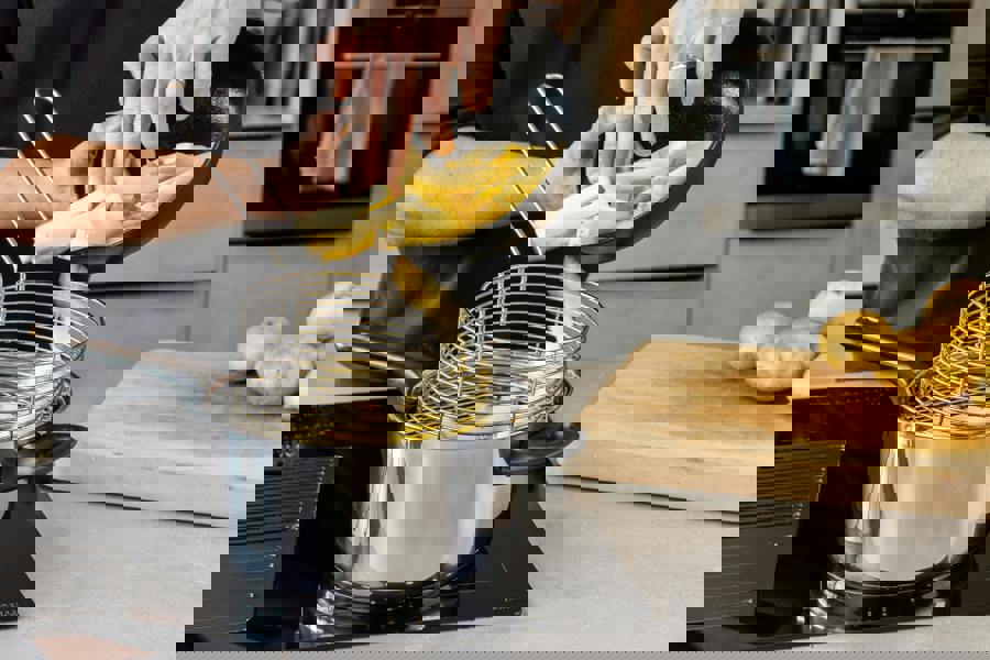 KitchenCraft Stainless Steel Large Chip Fryer and Basket