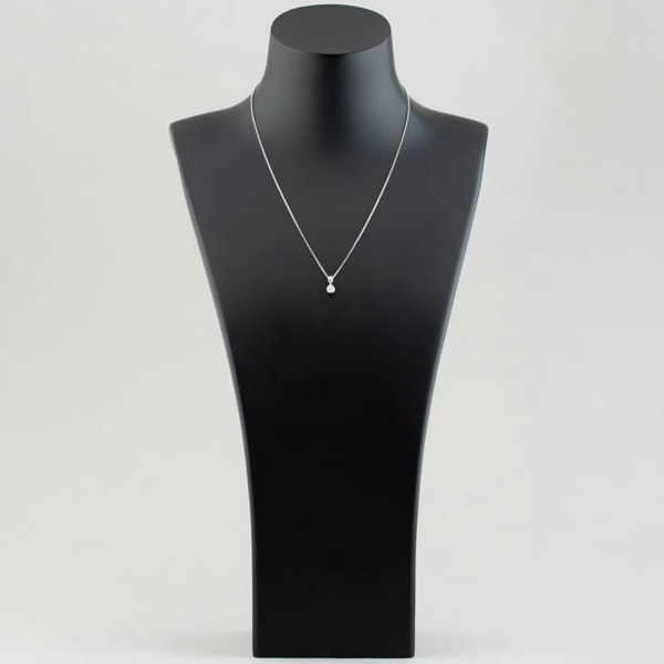 T. H. Baker 18ct White Gold 0.31ct Pear & Brillaint Cut Diamond Dropper Necklace P22430GW18DD