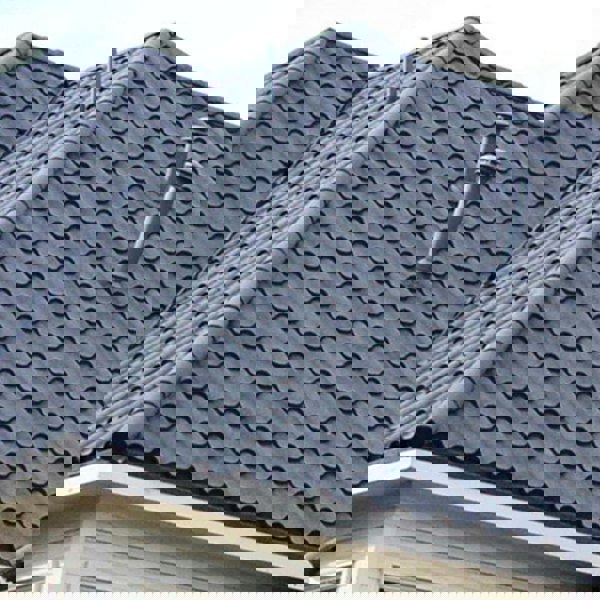 Half Round Ridge Tile Stone Coated Metal Roofing 10pcs Roofing Living and Home Grey