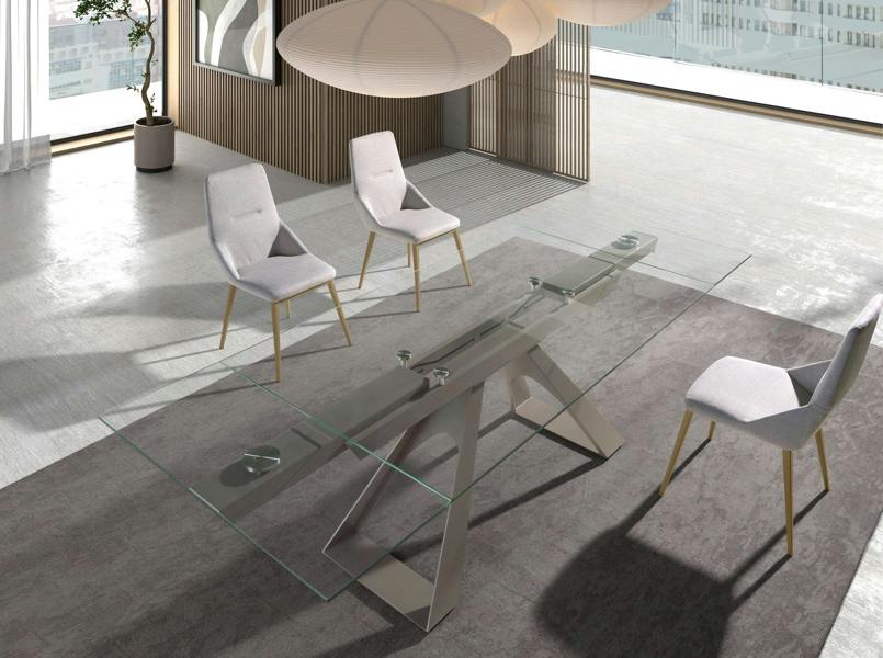 Angel Cerdá Light Grey Fabric Chair 4132