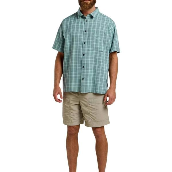 Jack Wolfskin Mens Checked Relaxed Fit T-Shirt - Dark Navy - 