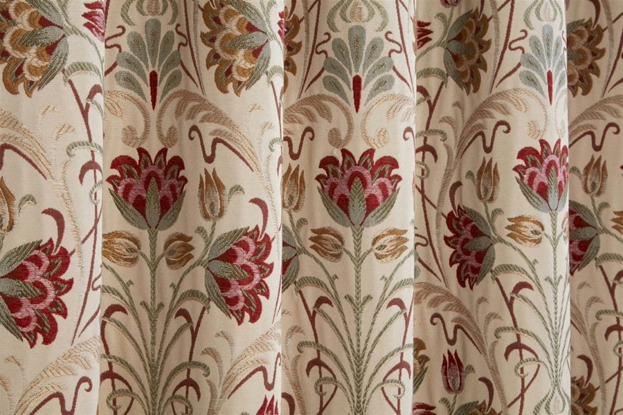 Sundour Aylesbury Floral Pencil Pleat Curtains