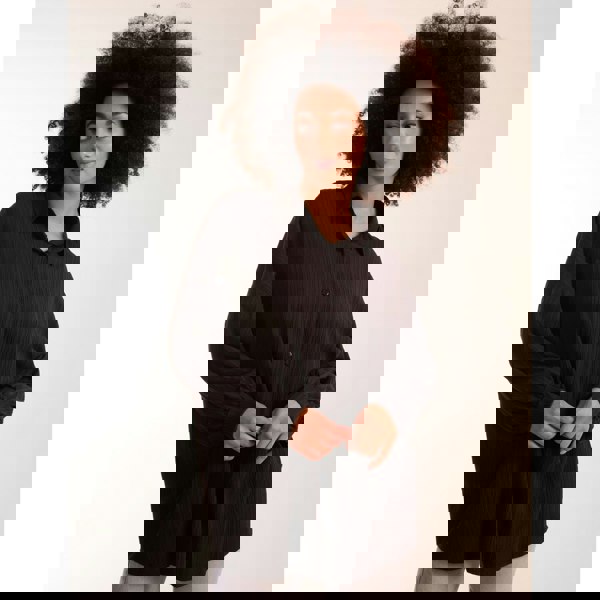 Blue Vanilla Crinkle Oversized Shirt