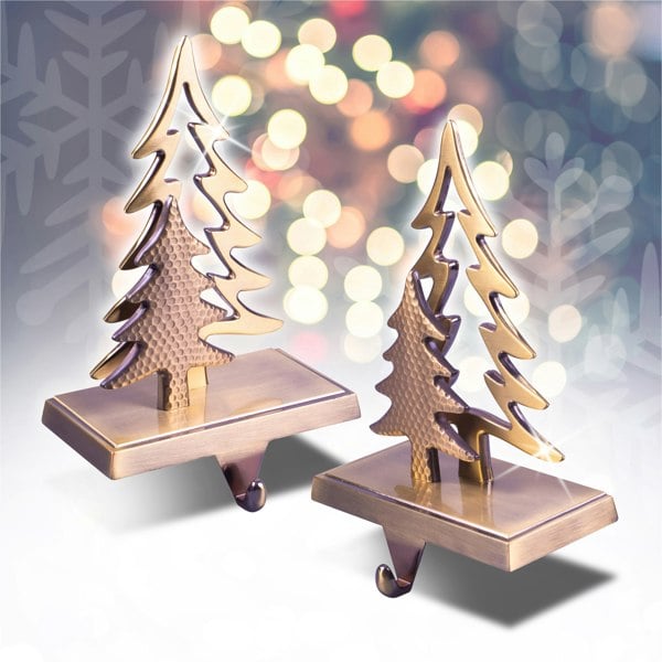 St Helens Christmas Tree Stocking Holders, Pair