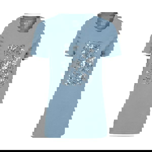 Mountain Warehouse Womens/Ladies Paisley Floral Organic T-Shirt - Blue - 