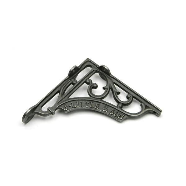 Pair of Antique Cast Iron J Little & Son Shelf Brackets - 150mm x 150mm