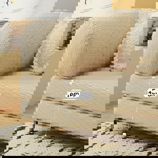 Choudhury Two Seater Sofa Bed, Backrest Washable, Corduroy-Rit Concept-Rit Concept