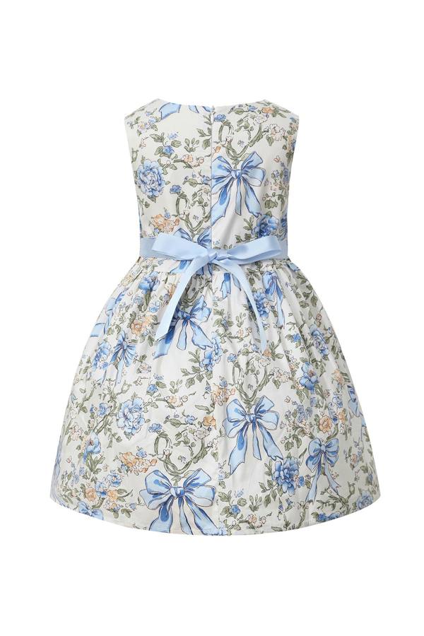 Cinda Floral and Bow Pattern Dress