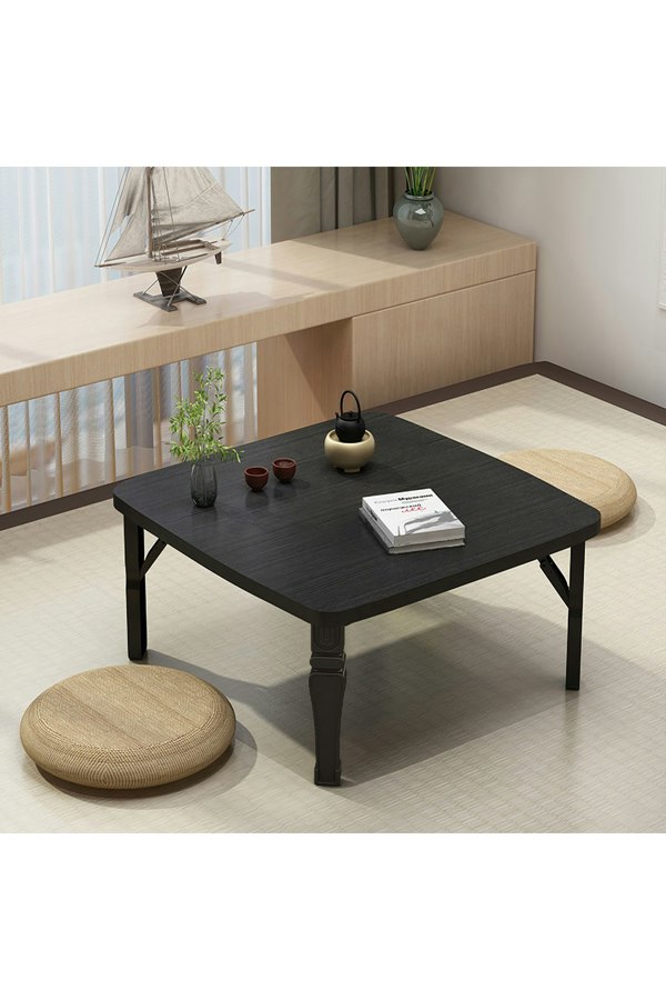 Living and Home Square 60cm Wooden Folding Coffee Table