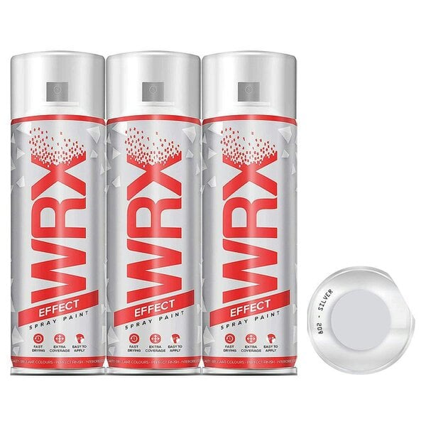 WRX 3X WRX Silver Spray Paint 400ml
