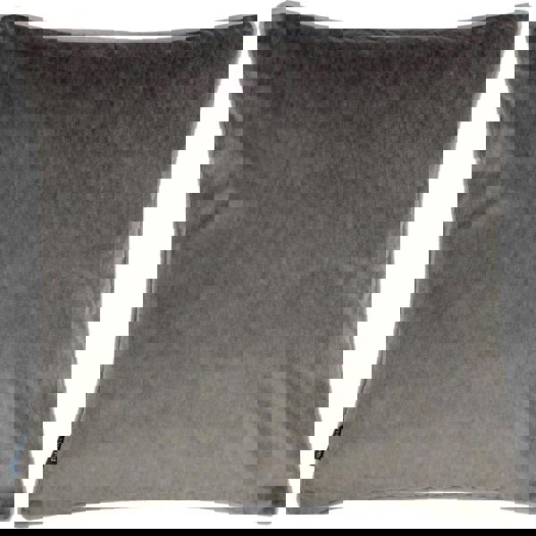 Paoletti Torto Velvet Rectangular Cushion Cover - Charcoal/Silver