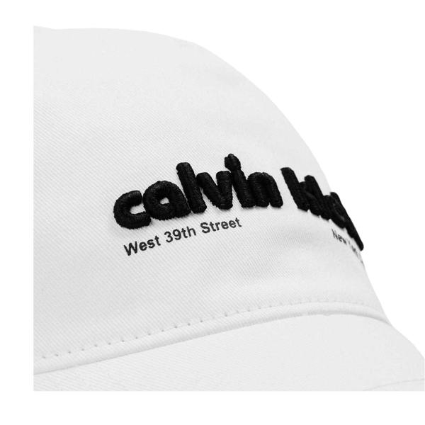 Calvin Klein Bauhaus 3D Logo Baseball Cap - Brilliant White - 