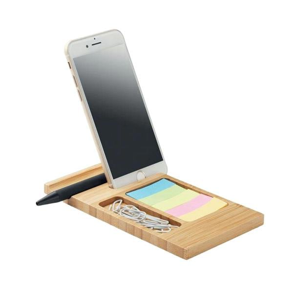 MidOcean Trevis Bamboo Mobile Phone Stand - Wood - 