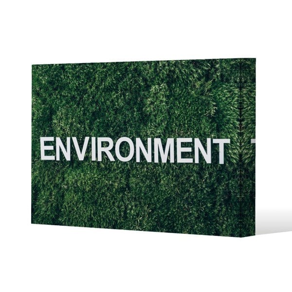 Benjamin Tate Design Wellness Environment Slim Style Canvas Print  70x100cm , 15mm Slim Real wood.