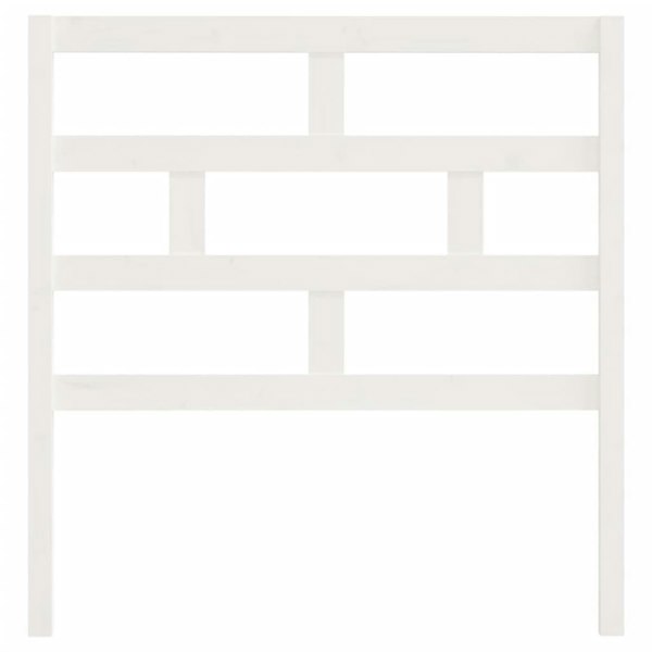 Berkfield Bed Headboard White 81x4x100 cm Solid Wood Pine