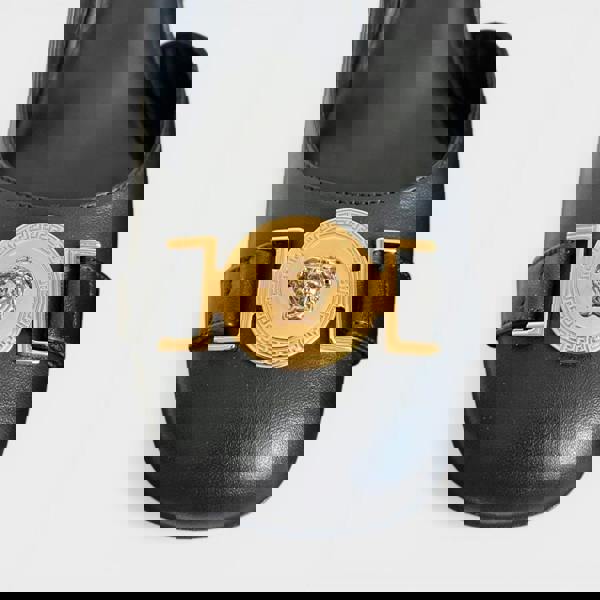 Versace Sling Back 85mm Leather Black