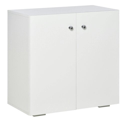 Wyld Haus Cosofi White Wood Freestanding Storage Cabinet 2 Doors 2 Shelves