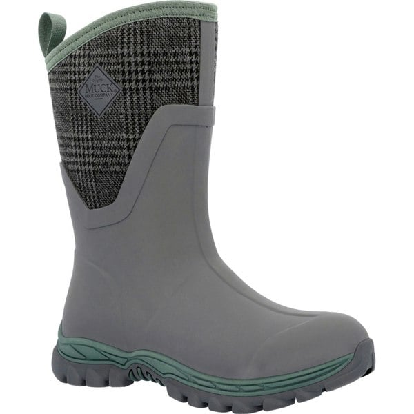 Muck Boots Arctic Sport II Mid Women's Wellington Boots in Grey/Plaid
