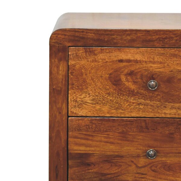 Wyld Haus Thai 3 Drawer Bedside Table Mango Wood