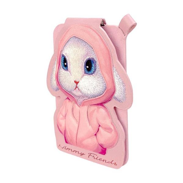 Nimmy Friends Nimmy Fashion & Cute Pink Rabbit Series Embroidery Magnetic Stand with MagSafe Pink - N-CXMC-ZJKT-08