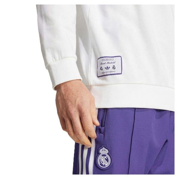 Adidas Mens Real Sweatshirt - White - 