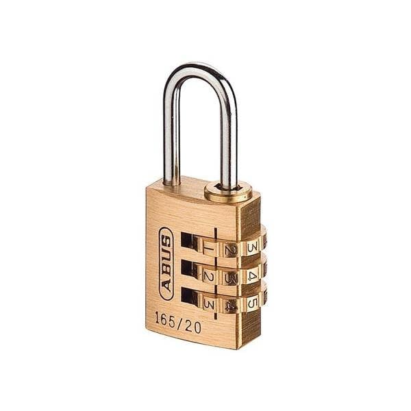 Abus Mechanical 165 Series Combination Padlock - Multi Colour - 