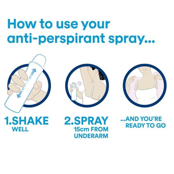Vaseline Sensitive Anti-Perspirant Deodorant Spray Fresh & Dry 250ml, 3 Pack