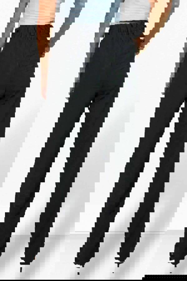 Paulo Due Women's Smart High Waist Wide Leg Trousers with Elastic Waist